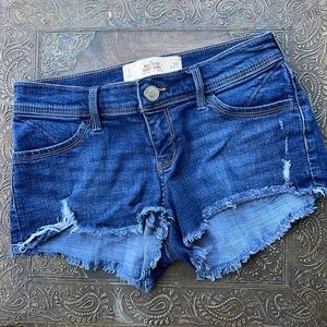 hollister short-short jean shorts